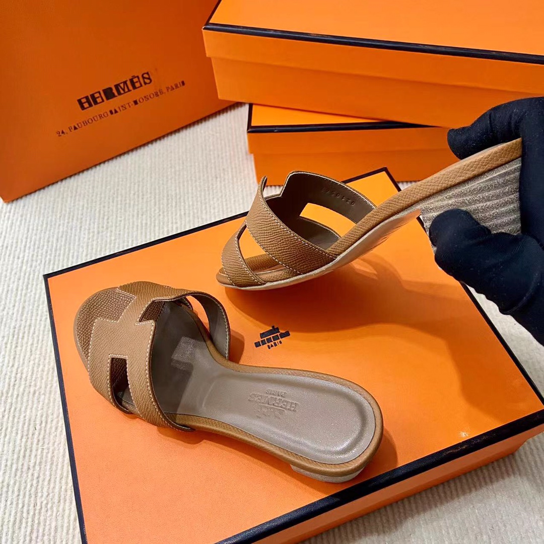 에르메스 올수공 오아시스 슬리퍼 샌들 앱송 28